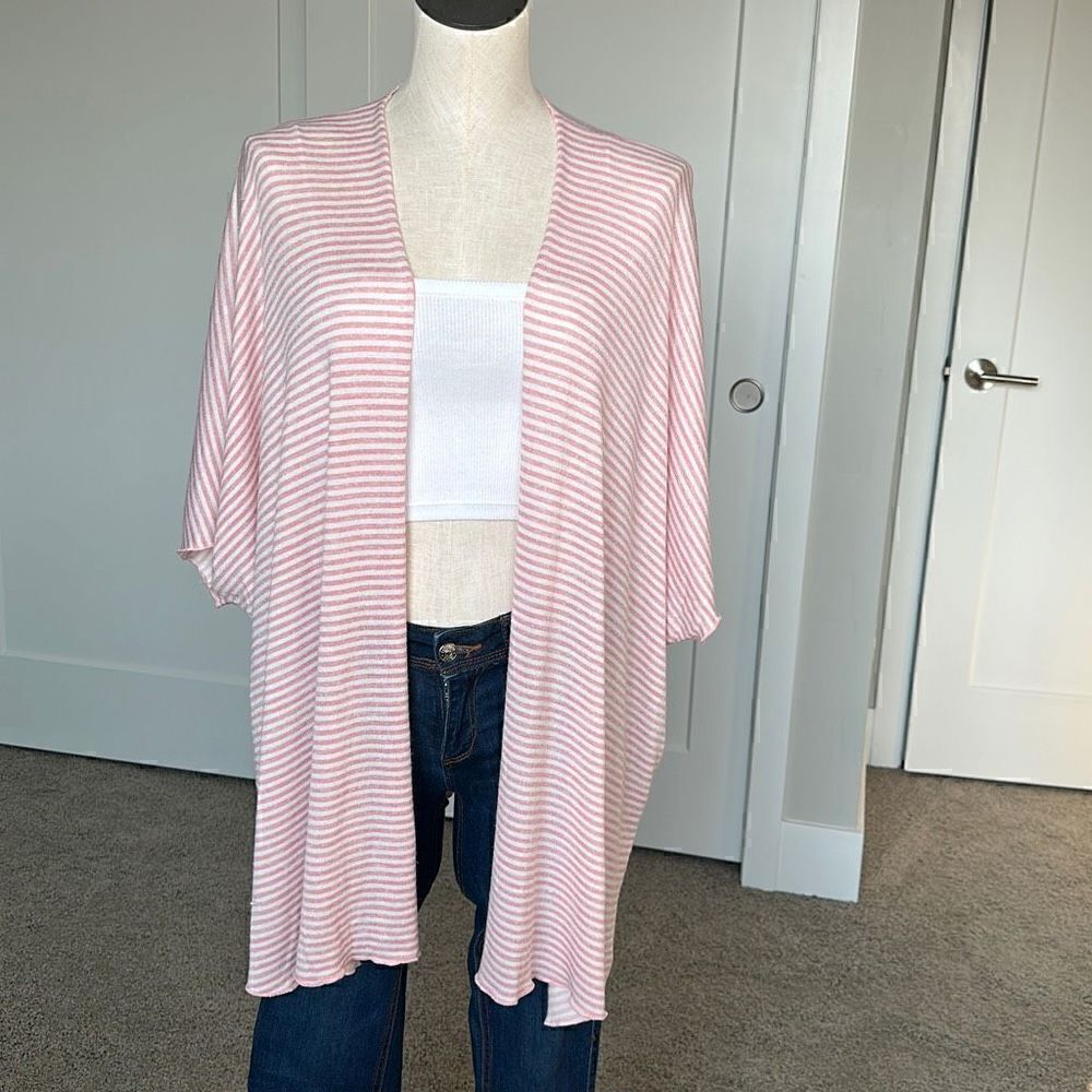 Chris & Carol Pink Stripe Cardigan